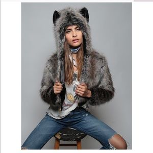 Spirit hoods fur crop faux jacket coat SOLD OUT!